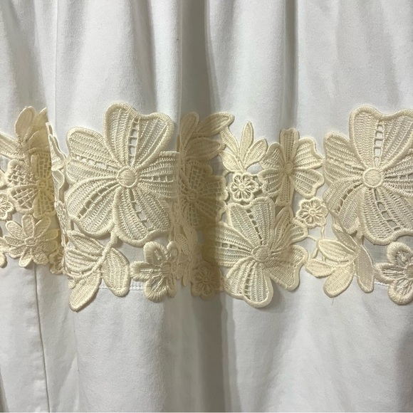 Flawed / SEE BY CHLOE Silk Cotton Blend Lace Summer Dress Size M - Picture 5 of 15